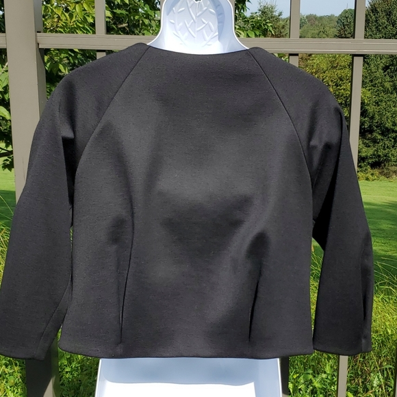 Talbots Petites Black Wool Topper Jacket Size 8 - Picture 4 of 7